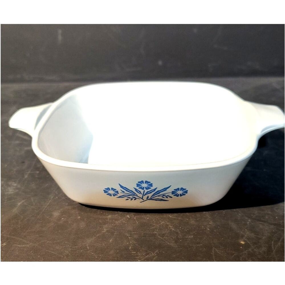194267. Individual Sized Corning Ware Casserole Dish Blue Cornflower
